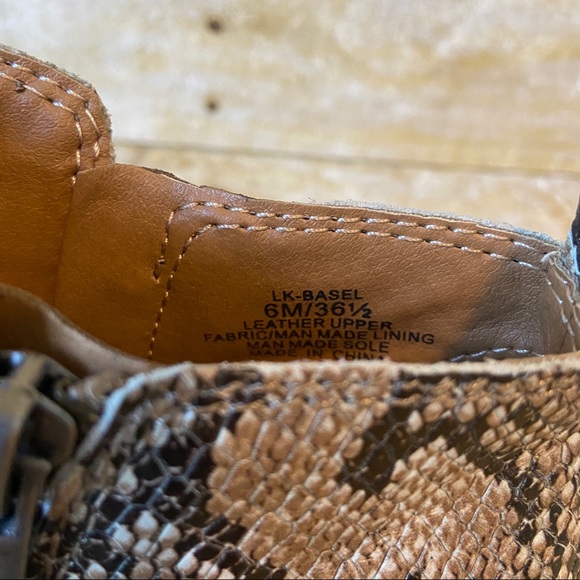 Lucky Brand Basel Snake Print Ankle Bootie Size 6 - Picture 6 of 11